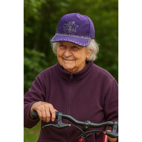 Handmade Rhinestone Studded Shooting Star Streetwear Shiny Bling Baseball Cap - Picture 7 of 11